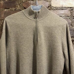 Saks Fifth Avenue Half-Zip Cashmere Sweater - Med
